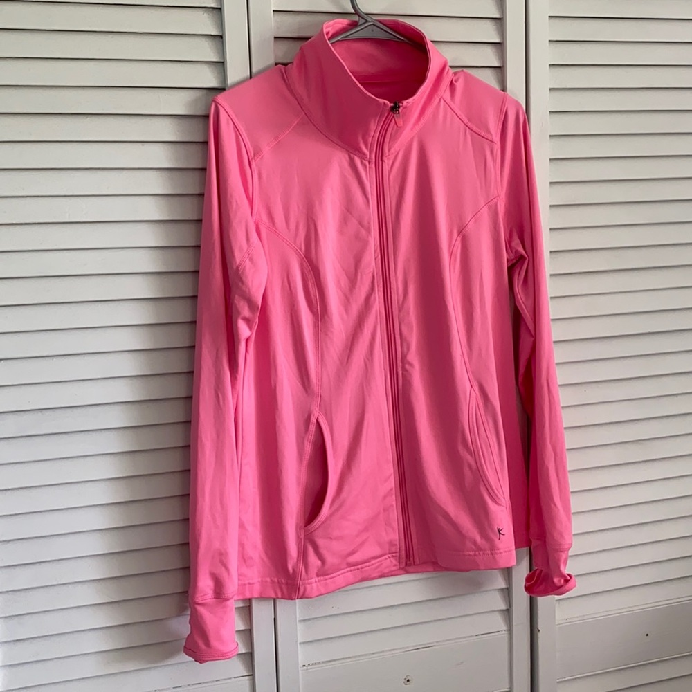 Hot Pink Athletic Zip-Up